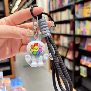 Thời trang đáng yêu phim hoạt hình búp bê vòng chìa khóa trở lại mặt dây chuyền sang trọng xe túi quyến rũ 3D Keychain - Product Image 4