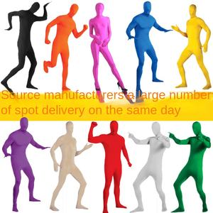 ชุดแสดงฮาโลวีน ชุดแฟนซีตลก ชุดจั๊มสูทแนบเนื้อ นินจา มนุษย์ล่องหน ชุดแสดงบนเวที สำหรับผู้ใหญ่ 男女兼用 - Product Image 1