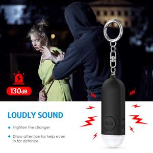 <span class=keywords><strong>Alarme</strong></span> personnelle compacte rechargeable USB à sirène puissante et lumière stroboscopique LED, porte-clés pour la sécurité des femmes en <span class=keywords><strong>marche</strong></span> nocturne – Meilleure vente - Product Image 4