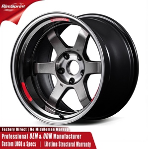 ล้อฟอร์จ RAYS <span class=keywords><strong>TE37V</strong></span>-PRO ขนาด 15-22 นิ้ว 4x100 5x114.3 สำหรับ Mazda MX-5 Toyota GR86 Nissan GT-R Honda Civic Subaru BRZ BMW G80 - Product Image 1