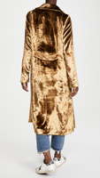 Nouveaux chiffons d'hiver mode personnalisé or velours long hommes manteau pardessus