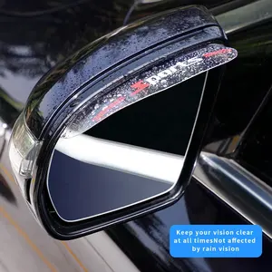 2 Stk Universal-Autologen kundendefinierter transparenter Regenschutz-Aufkleber auf Auto-Seitenspiegel Rückspiegel-Sichtspiegel-Schutz