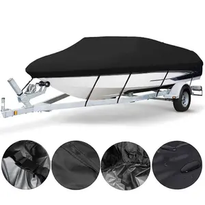 Wasserdichte Boots abdeckungen für den Außenbereich 14-16 Ft Long - Heavy Duty UV-beständige Trailer able Boat Cover ing