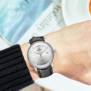 AKIRES Luxury Brand ETA Automatic Movt <span class=keywords><strong>cinturino</strong></span> in <span class=keywords><strong>pelle</strong></span> in acciaio inossidabile 316L <span class=keywords><strong>orologio</strong></span> da uomo impermeabile di alta qualità - Product Image 6