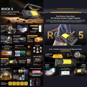 Blackview ROCK 5โทรศัพท์ที่ทนทาน12GB + 256GB 6.78 inch Android 16 20000mAh 33W Helio G100 MT8781 OCTA Core OTG, NFC 4G - Product Image 2