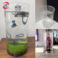 Klarer Zylinder Acryl Aquarium Aquarium Acryl Boxen Rund zylinder Rohr behälter
