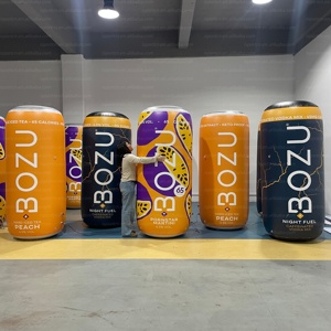 Modelo de Lata Inflable Gigante Personalizada de 2 m <span class=keywords><strong>con</strong></span> Luz LED, Botella de <span class=keywords><strong>Bebidas</strong></span> Inflable, Globo de PVC Hermético para Promoción de Ventas - Product Image 2