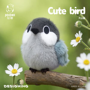 Jouet en peluche mignon, famille d'oiseaux colorés, peluche moelleuse, jouet en peluche vibrant, animal en peluche pour enfants, décoration de la maison, cadeaux d'anniversaire - Product Image 5