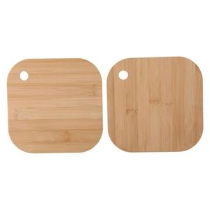 Posavasos de Bambú Ecológicos Multiusos de Estilo Clásico, Resistentes al Calor, 10x10cm, Rectangulares, para Cocina, Restaurante, Tazas de Café - Product Image 1