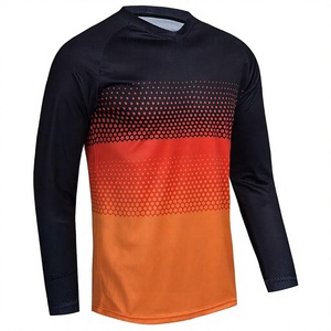OEM Mountain Bike Jersey for Men Adults Long Sleeve Custom Sublimation Breathable Cycling Racing Shirt Off Road MTB Motorcycle - Product Image 1