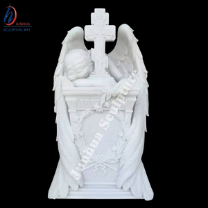 Stone Marble Weeping <strong>Angel</strong> Monuments <strong>Headstones</strong> for Sale - Product Image 3