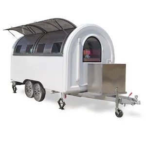 New Style SL-6C Customized White Mobile Food Trailer Ice Cream Truck Fast Food Cart
