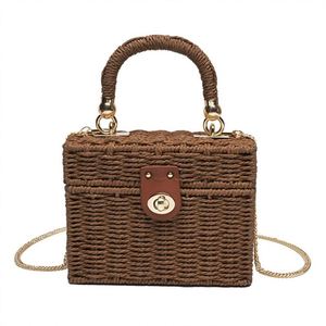 Bolsos de mano extragrandes con asa de cuentas de madera, bolsos grandes de rafia con forma de corazón, mini bolsos de diseño estilo Chanel, réplica pequeña de Kurt <span class=keywords><strong>Giger</strong></span> - Product Image 2