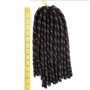 100% sintético Kanekalon fibra ganchillo tejido ébano de Nina pelucas temor cerradura de pelo - Product Image 3