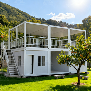 Çift katmanlı montajı kolay prefabrik mobil ev 40FT 20FT konut Casas Prefabricadas konteyner evler için barınak - Product Image 2