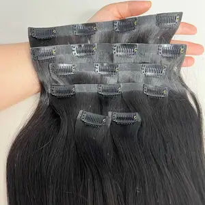 BMFHair wholesale supplier Clip In Human Hair Extensions Straight Hair Extensions Human Hair Clip In Extensions