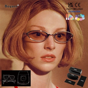 Boyarn Fashion - <span class=keywords><strong>Gafas</strong></span> de Sol Ovaladas Simples y Modernas para Mujer, <span class=keywords><strong>Gafas</strong></span> Versátiles Casuales con Protección UV - Product Image 1
