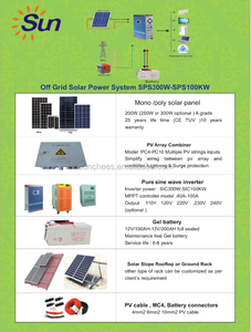 Générateur solaire 10000 Watts, système d'alimentation avec batterie, système solaire hors réseau, panneaux solaires 220V, système de montage sur toit, 5 ans, 5 ans - Product Image 5