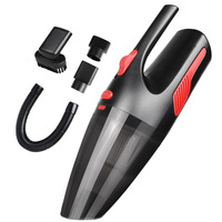 Aspiradora de Coche Húmeda/Seca de 120W y 9000Pa, Portátil, con Cable e Inalámbrica, con Luz LED HEPA, Cable de 3.5m, 2200mAh, para Hogar y Oficina, ABS