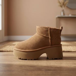Botas de Invierno de Alta Calidad para Mujer, de Media Pantorrilla, con Forro de Felpa, Función de Masaje, Cálidas, Antideslizantes, para Nieve - Product Image 2