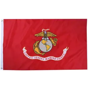 3x5ft 200D 옥스포드 미국 해병대 USMC 깃발