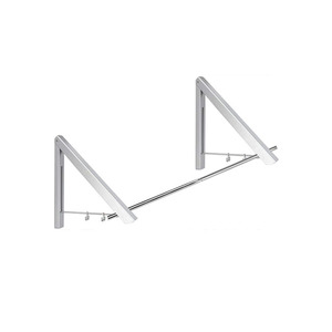 Perchero de <span class=keywords><strong>pared</strong></span> plegable de aluminio negro para colgar en la <span class=keywords><strong>pared</strong></span>, 2 unidades - Product Image 3