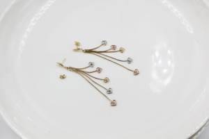 Pendientes <span class=keywords><strong>de</strong></span> Borla Bohemia BMZ 2025 con Baño PVD en 3 Colores Mezclados, 6*1CM, Venta al por Mayor, Pendientes Largos Coloridos - Product Image 3