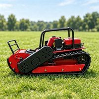 Broyeur à fléaux télécommandé broyeur à fléaux diesel avec longueur de machine de 800mm pour herbe rugueuse vergers et coupe de