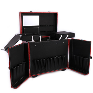 Valise de maquillage professionnelle en aluminium portable à roulettes de luxe pour <span class=keywords><strong>studio</strong></span> - Product Image 4