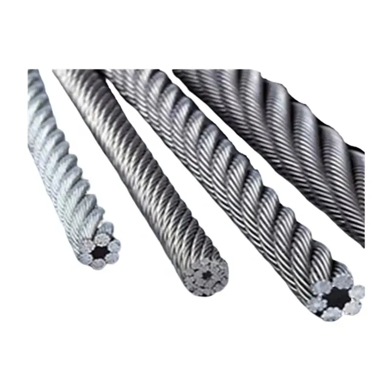 6x7 6x19s 6x36 7x7 4mm 6mm 8,3mm 50mm 8 hebras 34mm ascensor electro Cable de cable semi cable de acero