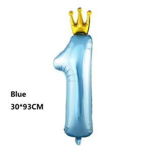 ลูกโป่งฟอยล์อะลูมิเนียมเคลือบเงาขนาด 36 นิ้ว รูปมงกุฎ ตัวเลข ปรับแต่งได้ สำหรับงานเลี้ยงฉลองวันเกิด งานเลี้ยงฉลองวันเกิดเด็ก งานอีสเตอร์ - Product Image 5