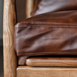 İskandinav tarzı tek püsküllü ofis ticari ve eğlence kullanımı için deri kanepe sandalye geleneksel tasarım Bar & oturma odası - Product Image 4