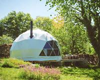 Dôme géodésique professionnel de grande taille pour événements, mariages, expositions et espaces commerciaux temporaires uniques avec structure en acier