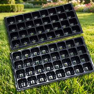 X154-2 Landwirtschaftliche Garten-Gewächshaus-Schalen: Große, tiefe, schwarze Polystyrol-Kunststoff-Anzuchtschalen für die Saatgutverteilung und Keimung im Großhandel - Product Image 6