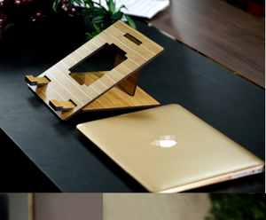 Wholesale <strong>Folding</strong> Bamboo <strong>Lap</strong> Holder Portable Storage Computer Holder <strong>Tray</strong> Desktop Laptop Stand <strong>Desk</strong> Holders - Product Image 6