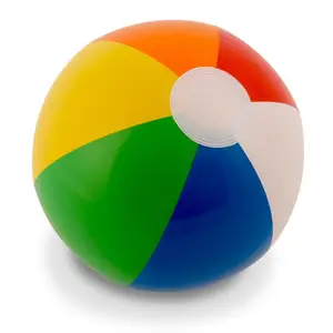 Custom rainbow beach ball colorful customized Promotional PVC Inflatable Beach Ball For Advertising