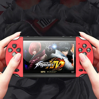 Console de jeu portable X7, écran tactile HD 4,3 pouces 640x480, lecteur audio/vidéo portable Android, 3000 jeux intégrés, H700, 1500 mAh