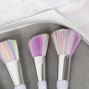 Meilleure vente 10 pièces <span class=keywords><strong>licorne</strong></span> coloré <span class=keywords><strong>arc</strong></span>-<span class=keywords><strong>en</strong></span>-<span class=keywords><strong>ciel</strong></span> cheveux <span class=keywords><strong>maquillage</strong></span> pinceaux ensemble avec Laser diamant sac vente <span class=keywords><strong>en</strong></span> gros <span class=keywords><strong>maquillage</strong></span> pinceaux Kit - Product Image 6