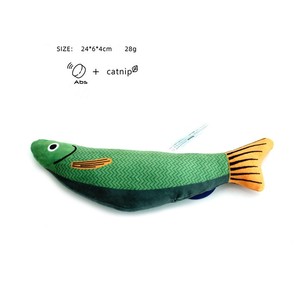 Kingtale Jouets pour chat personnalisés, durables et interactifs, avec herbe à chat, <span class=keywords><strong>poisson</strong></span> saury pour chaton d'intérieur, exercice pour jouet - Product Image 3