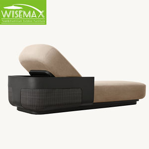 أثاث WISEMAX الأمريكية ، صالة الروطان مزينة ، سرير نهاري قابل للتعديل للاستلقاء تحت أشعة الشمس للفناء - Product Image 4
