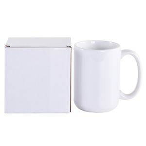 Tazze da <span class=keywords><strong>Caffè</strong></span> in Ceramica da 15oz con <span class=keywords><strong>Logo</strong></span> Personalizzato, Tazze in Porcellana Vuote per Sublimazione con Manico per Casa, Cucina e Ufficio - Product Image 2