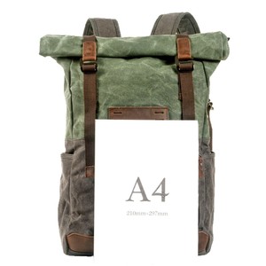 Mochila impermeable de estilo americano Vintage para exteriores, gran capacidad, Canapa Zaino para actividades de viaje, escalada, Camping, portátiles - Product Image 5