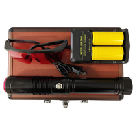 B024 Lampe torche laser rechargeable bleue 15W pour le camping en extérieur et l'allumage