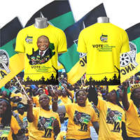 Kit de Campagne Électorale ANC en Gros : Ensemble Personnalisable de T-shirts, Drapeaux, Casquettes et Écharpes pour la Campagne Politique en Afrique du Sud