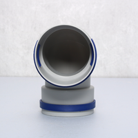 PE 90 °   Coude de ventilation rond pour l'installation de conduites de ventilation d'air frais CVC