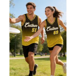 Custom Basketball Jersey Set Men's Personalized Name Number Mesh Sleeveless V-Neck Breathable <b>Athletic</b> Uniforms Unisex Adult - Product Image 2