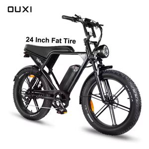 Bicicleta eléctrica Dirt Bike <span class=keywords><strong>Fatbike</strong></span> 24 "Off-Road OUX Fat Bike OUXI V8 PRO Marco de aluminio 1000W 48V 15Ah Batería Doble - Product Image 4