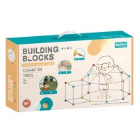 Bloques de Construcción de Tubos ABS de 40 Piezas, Caja de Regalo, Juguete de Ensamblaje para Niños de 4 a 6 Años
