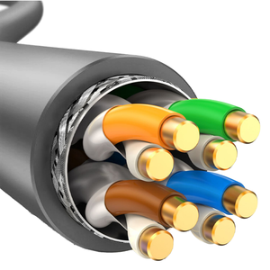 สายเคเบิลอีเธอร์เน็ต Cat 8 28AWG ยาว 1000 ฟุต (305 เมตร) แบบม้วน FTP/SFTP สายเน็ตเวิร์ค BC/CCA Cat8 สายแบบ Plenum พร้อมการเชื่อมต่อสื่อสาร - Product Image 1