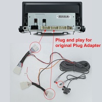 Enchufe adaptador Original Plug and Play, cámara de trayectoria dinámica de datos para Toyota 10,25 pulgadas estéreo 2022-2025 sin codificación